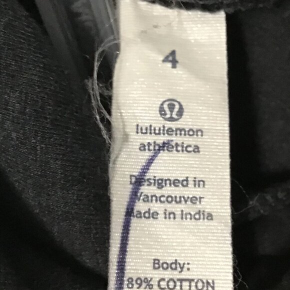 Lululemon Sway Cowl Neck Zip Up Jacket  Charcoal Grey/Black Size 4 - Picture 14 of 14